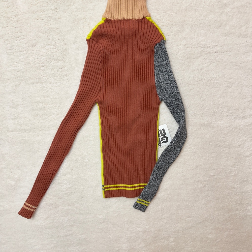 Giu Giu Colorblock Ribbed Sweater - Picture 7 of 7